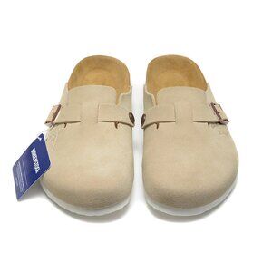 New Birkenstock Unisex Boston Soft Footbed Suede Leather Clog